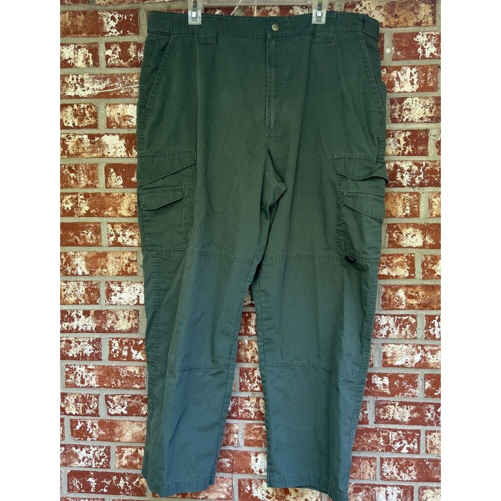 Tru-Spec Tactical Cargo Pants Mens 40x30 Green Utility Ripstop Workwear Outdoor